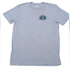 Seattle Kraken T-shirt Fanatics Gray Gender Neutral Unisex Size Large